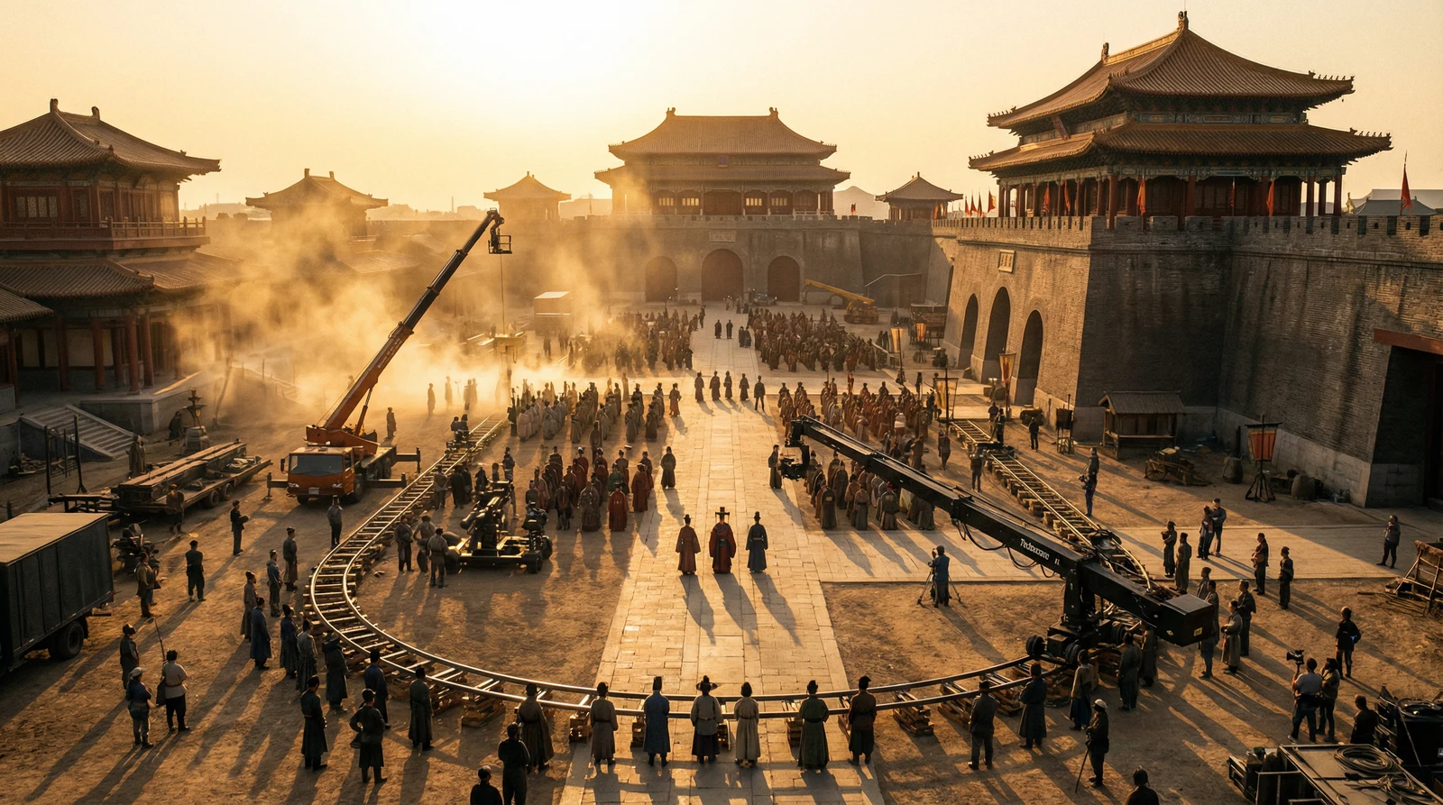 茄子视频国产视频栏目大型影视拍摄基地全景